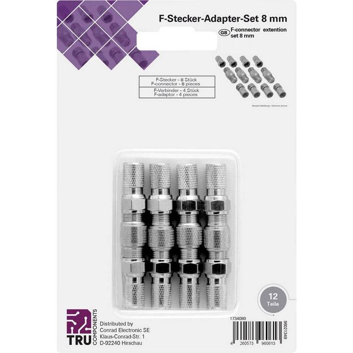 Actual product image Tru Components Fplug Set Connector (Antenna cable)