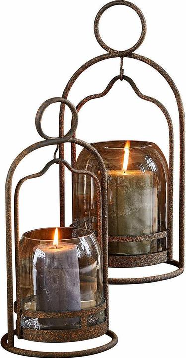 Immagine prodotto Loberon Set di 2 lanterne Émilisse marrone antico (2 x)