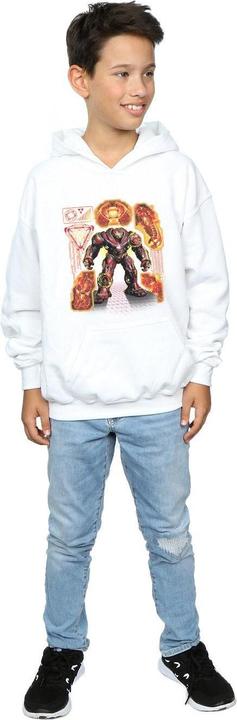 Actual product image Boys Avengers Infinity War Hulkbuster Blueprint Hoodie (116)