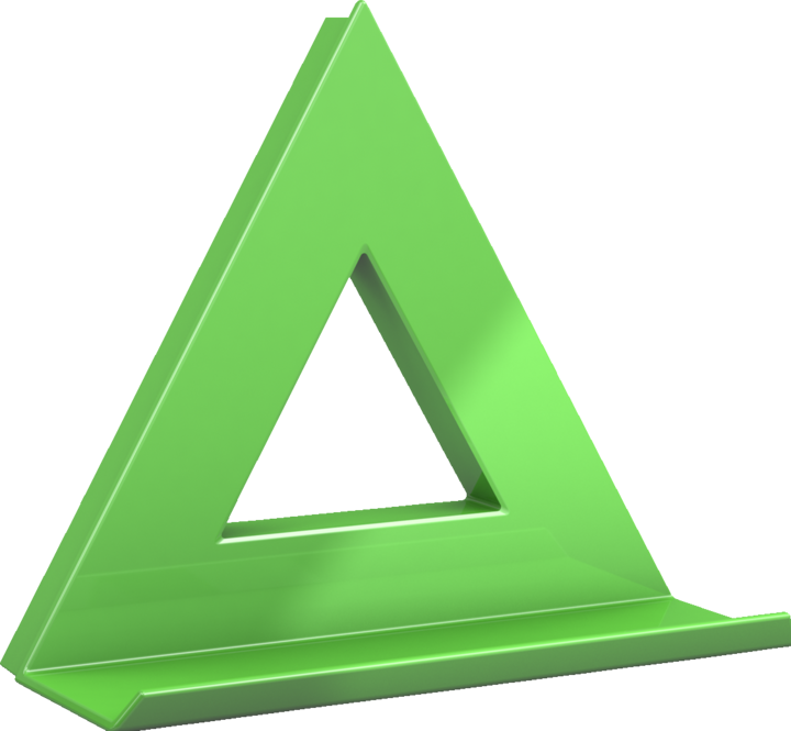 Actual product image Magni Mega magnet DELTA XL (90 x 90 mm, incl. tray) green (1 x)