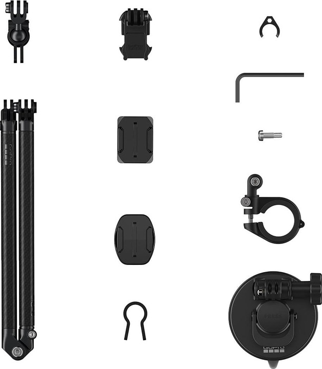 Actual product image GoPro Boom + handlebar mount (HERO8 Black, Hero11 Black Mini, Hero 12, Hero 10 Black, Hero 11 Black, Hero 9 Black)
