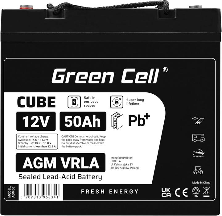 Actual product image GreenCell AGM Battery Lead Acid VRLA - 6V - 1.2Ah for Toys & Alarms (1 pcs., Device specific)