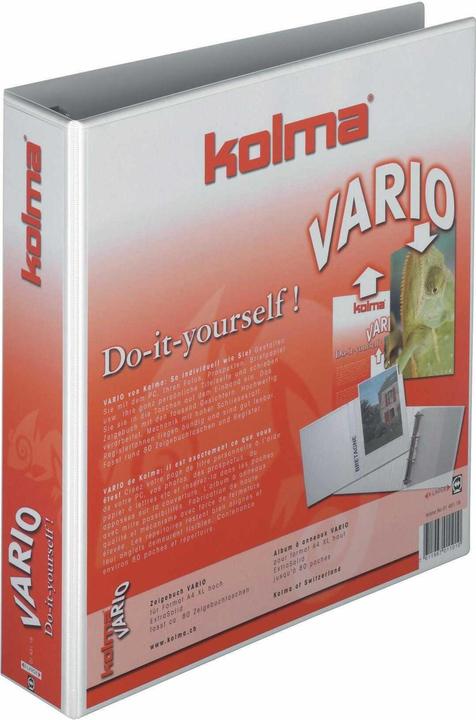Actual product image Kolma Show book Vario A4 XL 4 rings filling height 4.5 cm white (A4, 68 mm, 1 Piece)
