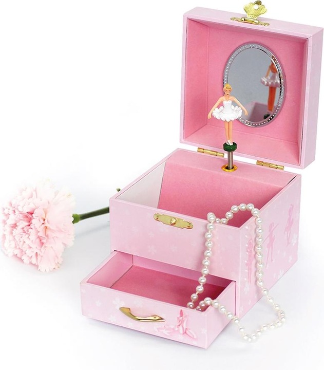 Actual product image Trousselier Music box with drawer Ballerina, luminescent.