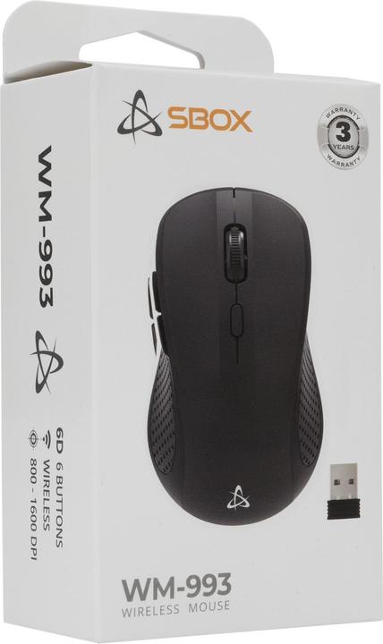 Actual product image Sbox WM-993 Black (Wireless)
