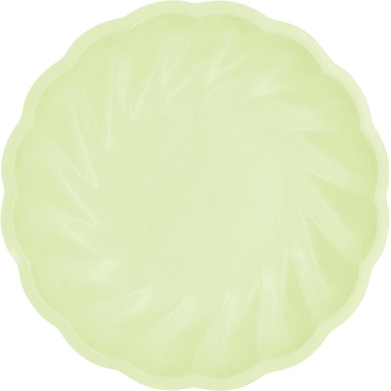Amscan, Einweggeschirr, Teller Maxi Vert Decor rund grün (6 x)