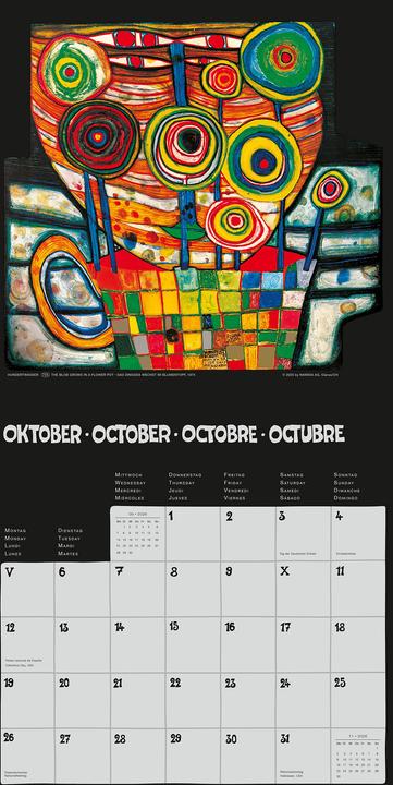 Image du produit Hundertwasser Broschürenkalender Art 2026 (30 x 30 cm)