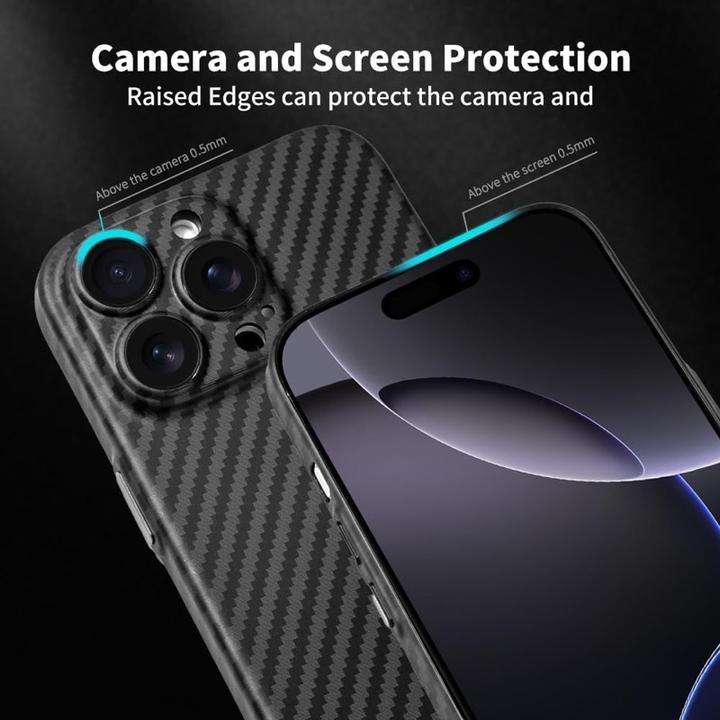 Produktbild X-Level iPhone 16 Pro - Carbon Nanofiber Backcase (Apple iPhone 16 Pro)