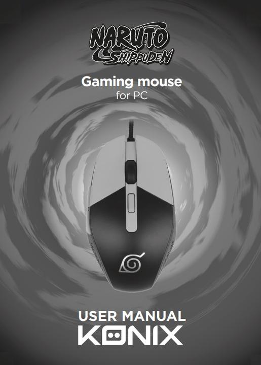 Immagine prodotto Konix Mouse da gioco Naruto Shippuden Naruto (Cablato)
