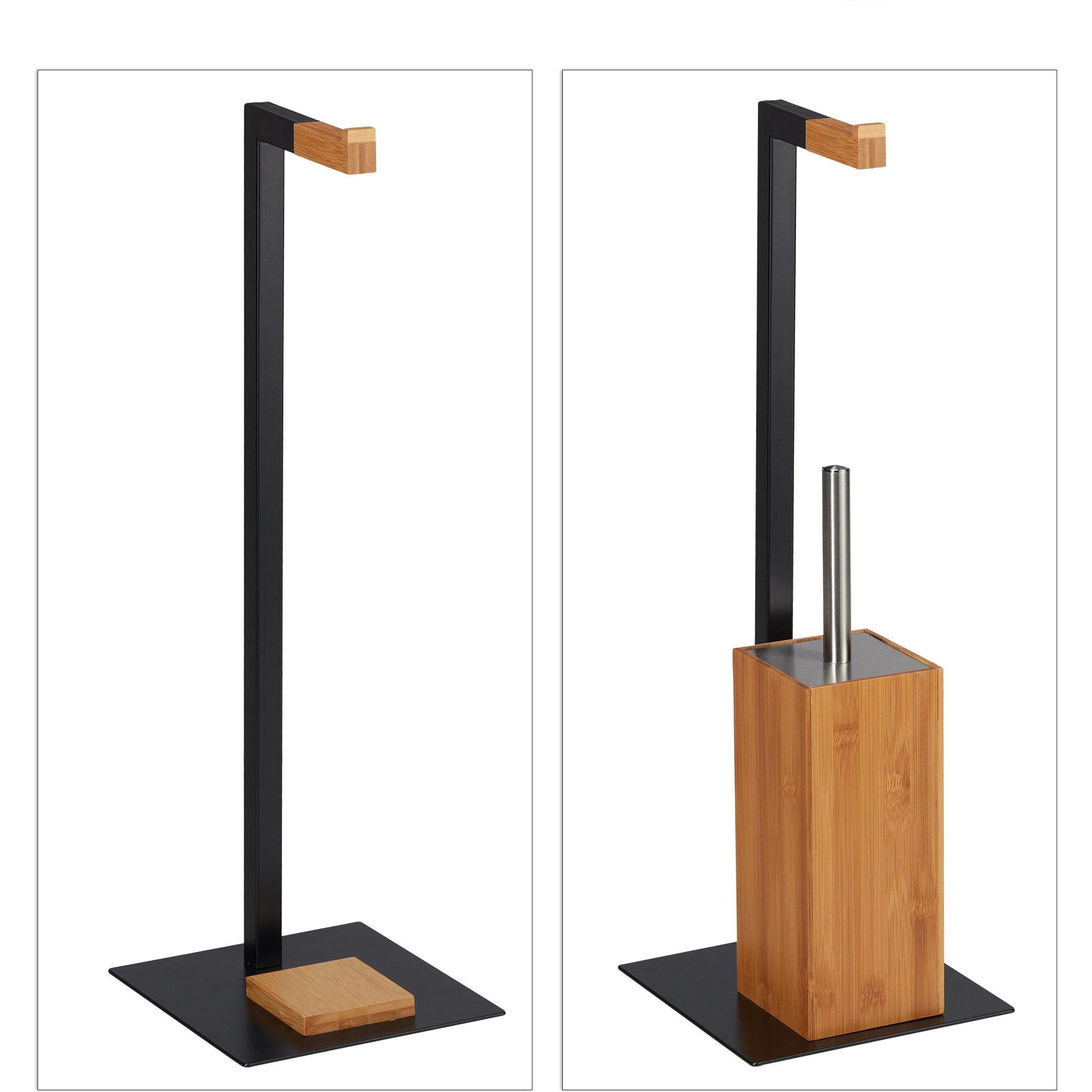 Thumbnail - Relaxdays, Toilettenpapierhalter, WC Garnitur