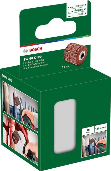 Immagine prodotto Bosch Home & Garden Rullo di levigatura flessibile SW 60 K120 per PRR 250 ES e Texoro (120)