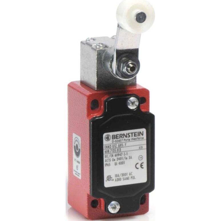 Bernstein BERNSTEI GC-SU1 AV Interruttore di posizione in metallo, 1 contatto NC/1 GCSU1AV, Pulsante + Interruttore