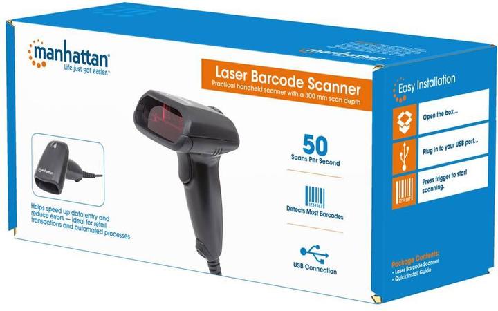 Actual product image Manhattan Scan range, USB, "Standard" housing variant (1D barcodes)