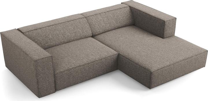 Actual product image Cosmopolitan Design Right Corner Sofa, "Arendal", 3 Seats, Grey, 224x166x70 Made in Europe (3-seater, Corner sofa)