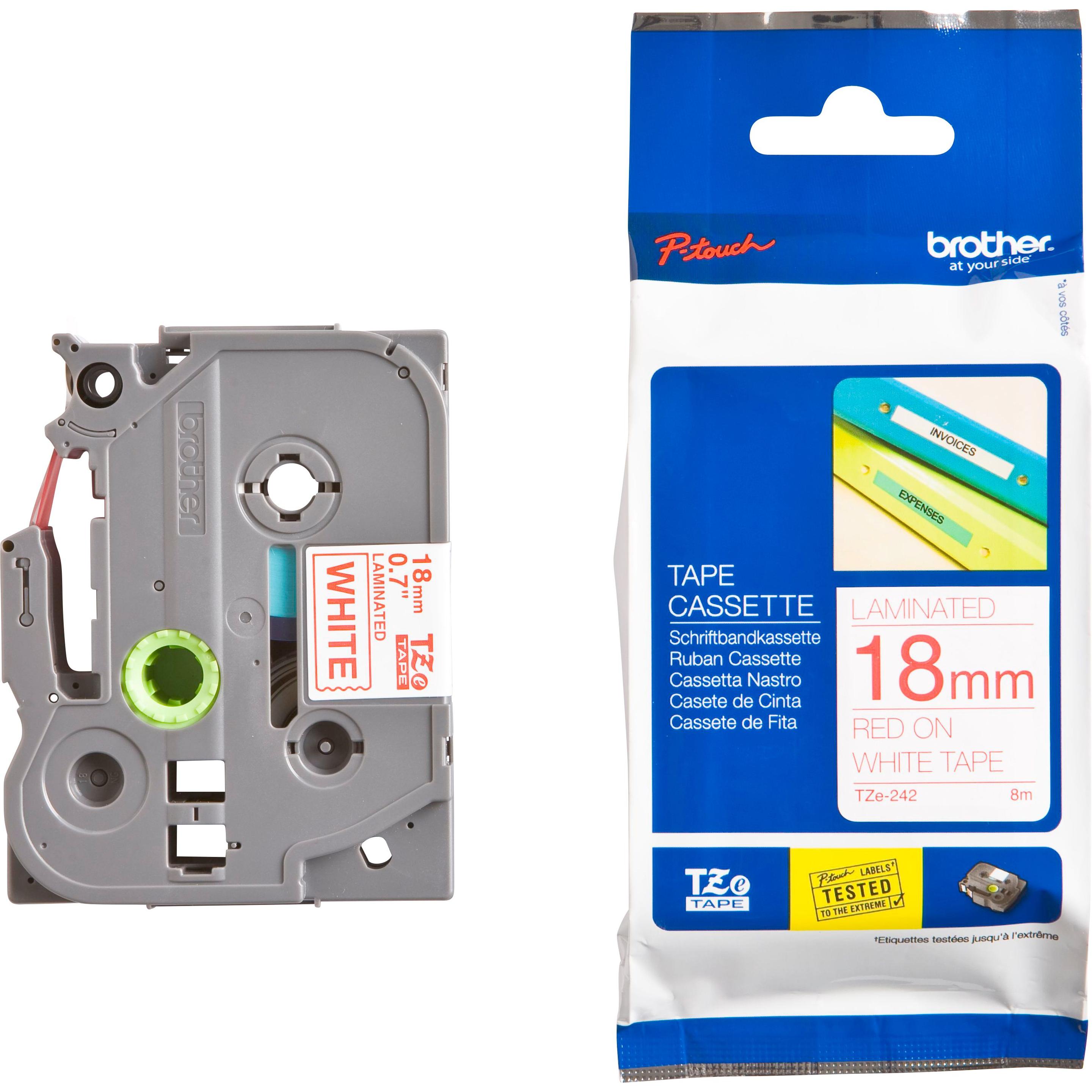 Brother, Beschriftungsband, P-Touch (1.80 cm, Weiss)