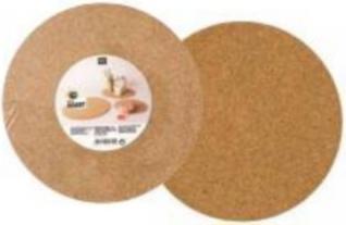 Actual product image Rico Design Cork plates 20 cm round, 2 pieces