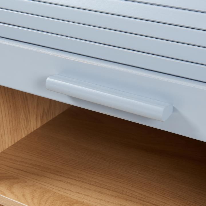 Produktbild En.Casa Rollladenschrank Kavlinge 80x60x40 cm Bambus/Grau (60 x 40 x 80 cm)