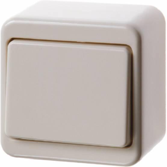 Berker Rocker switch surface-mounted white, glossy 300740