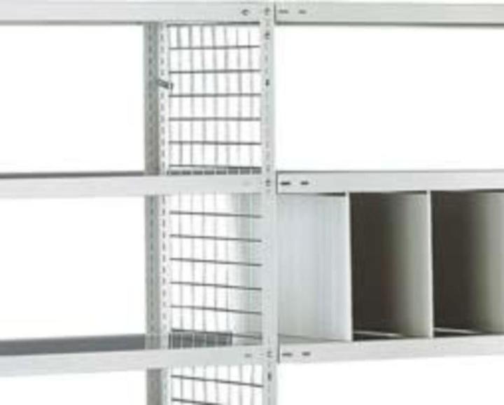 Actual product image Schulte Lagertechnik Wire mesh rear panel MULTIplus bright galvanised
