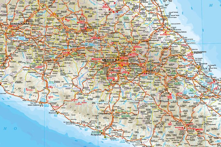 Actual product image Map Mexico 1 : 2.250.000 2250000