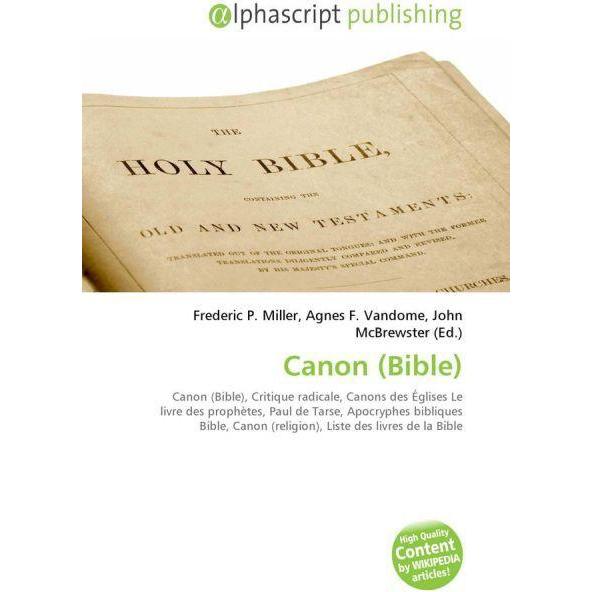 Canon (Bible), Sachbücher