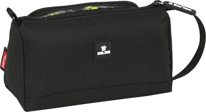 Produktbild Kelme Federmäppchen mit Zubehör Jungle Schwarz Grau Neongrün 20 x 11 x 8.5 cm (32 Stücke)