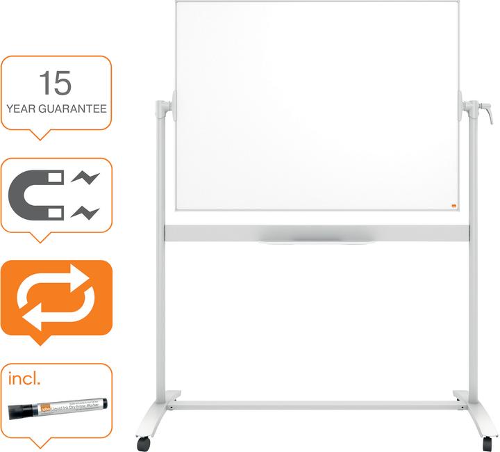 Image du produit Nobo Tableau mobile Drywipe 1901029 1200X900mm (120 x 90 cm)