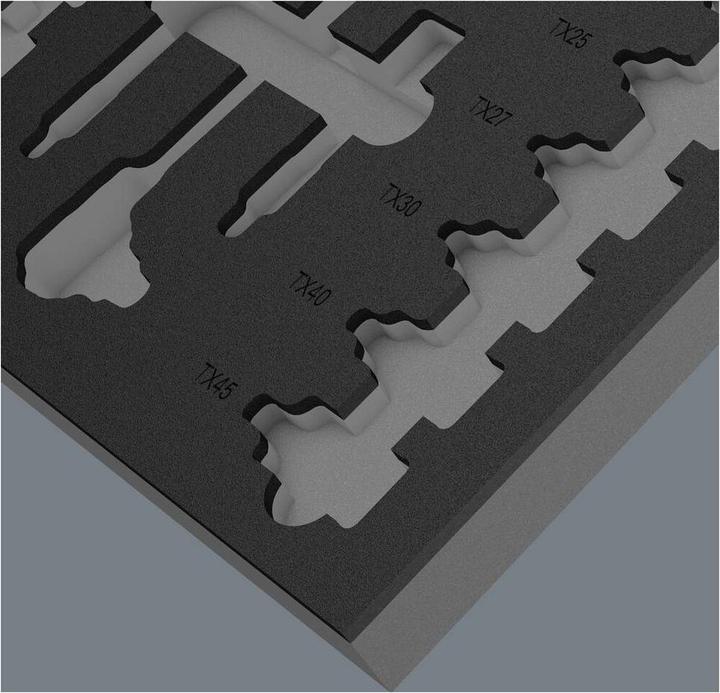 Actual product image Wera Foam insert 8007 B Zyklop VDE Set 1 empty 9826