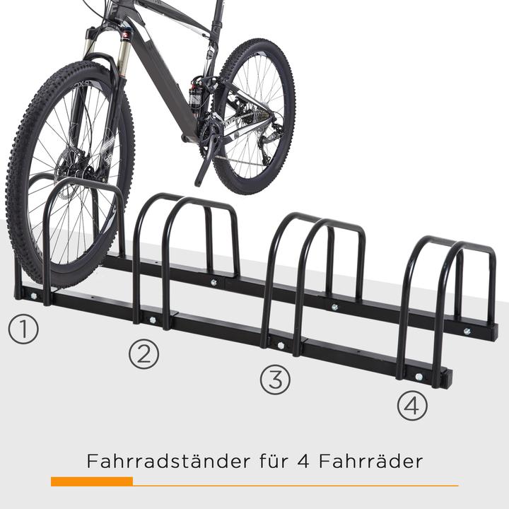 Image du produit Homcom Support de vélo avec 4 fixations