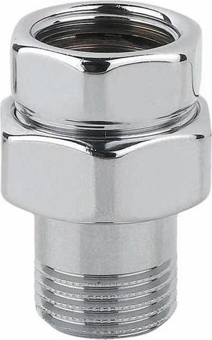 Carlo Poletti Straight Connection ½In Mf 3pcs Chrome