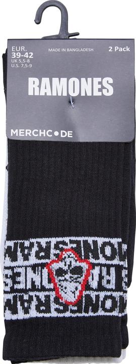 Actual product image Merchcode Ramones Skull Socks 2-Pack - 19829 (pack of 2, 47 - 50)