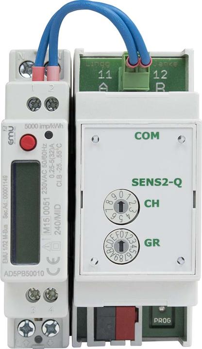 Actual product image Lingg & Janke KNX electric meter EMU 87763 KNX(1-ph.),5(40A,EZ-EMU-IPH-D-REG-FW