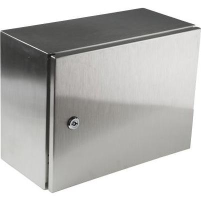 RS PRO IP66 Wall Box, S/Steel, 400x300x200mm (Case), Accessori di elettronica + Alloggiamento, Argento