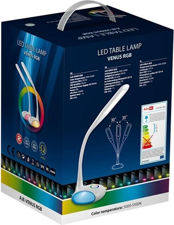 Image du produit Activejet AJE-VENUS RGB Lampe de table Ampoule(s) non remplaçable(s) LED A++ (250 lm)