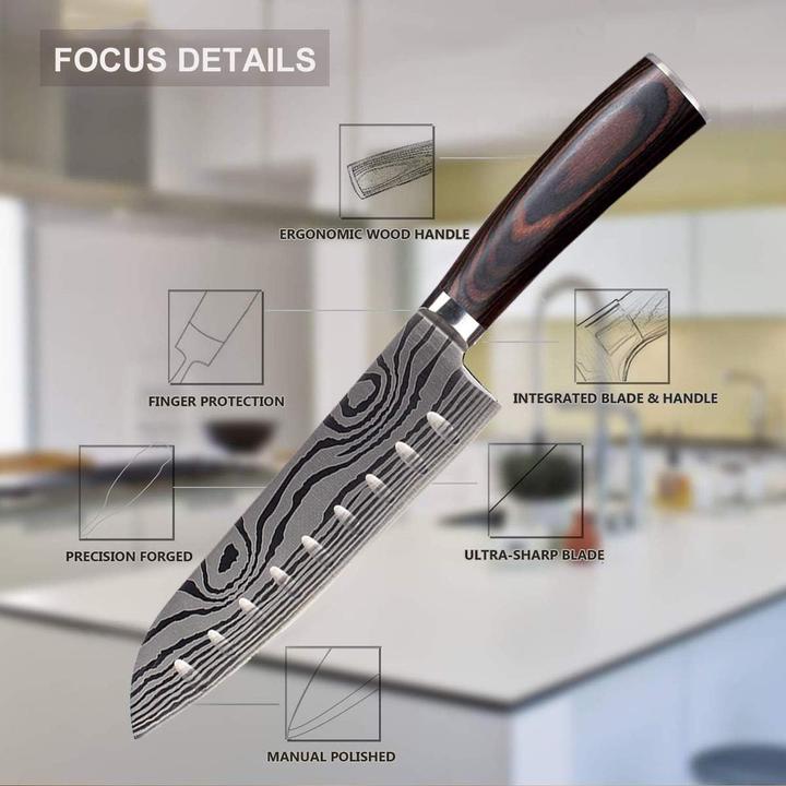Produktbild Airena 7" D2 Santoku Messer (17 cm)