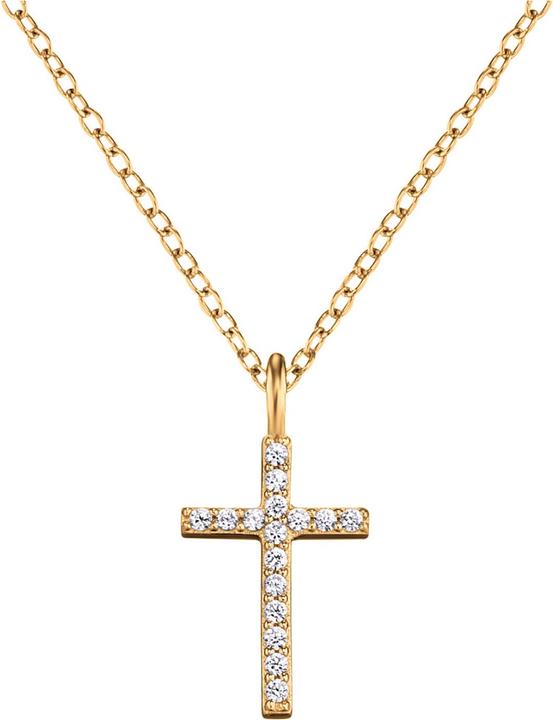 Immagine prodotto Engelsrufer Collana Lilcross (17 cm, Argento 925 placcato oro)