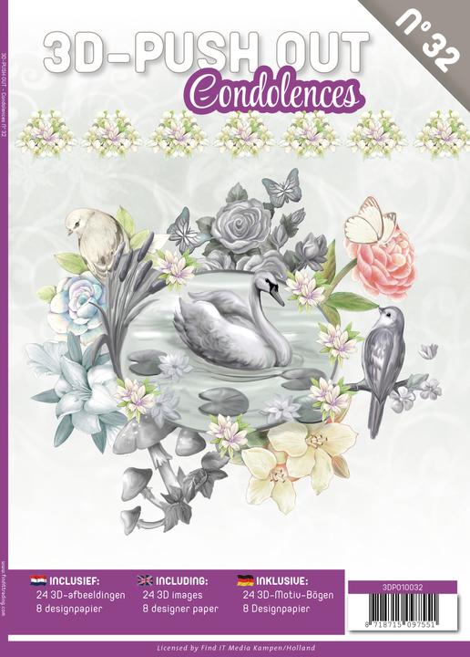 Produktbild Card Deco Essentials 3D-Stanzbogenbuch "Condolences" (16x)