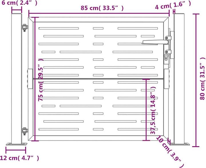 Produktbild vidaXL Gartentor