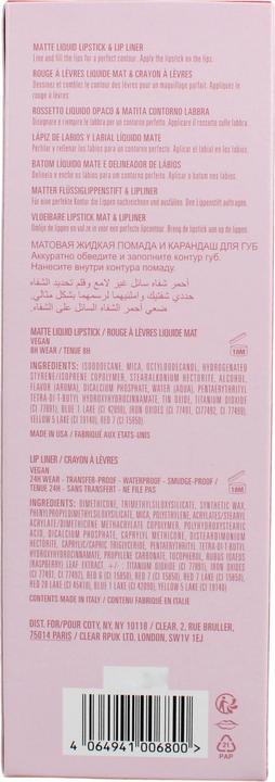 Actual product image Kylie Jenner Kylie By Matte Lip Kit - Matte Liquid Lipstick 3ml + Lip Liner (302 Snow Way Bae)