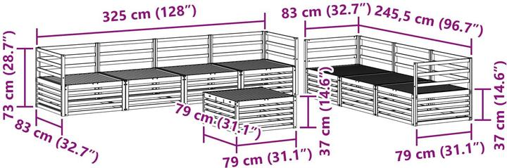 Produktbild vidaXL Outdoor-Sofa