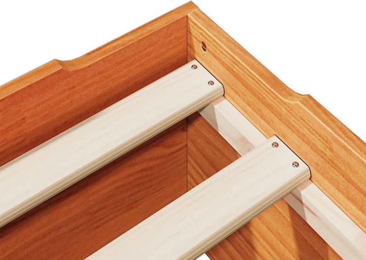 Image du produit VidaXL Lit en bois massif sans matelas Empilable Marron cire 80x200 cm Cadre de lit (80 x 200 cm)