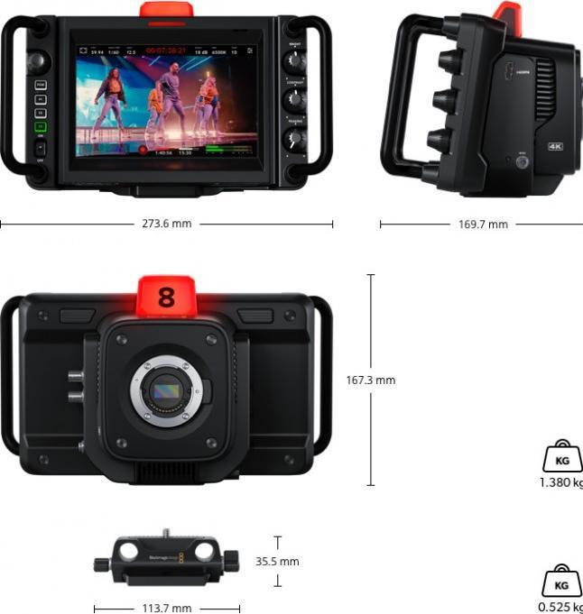 Actual product image Blackmagic Studio Camera 4K Plus G2 (8.30 Mpx, 60p)