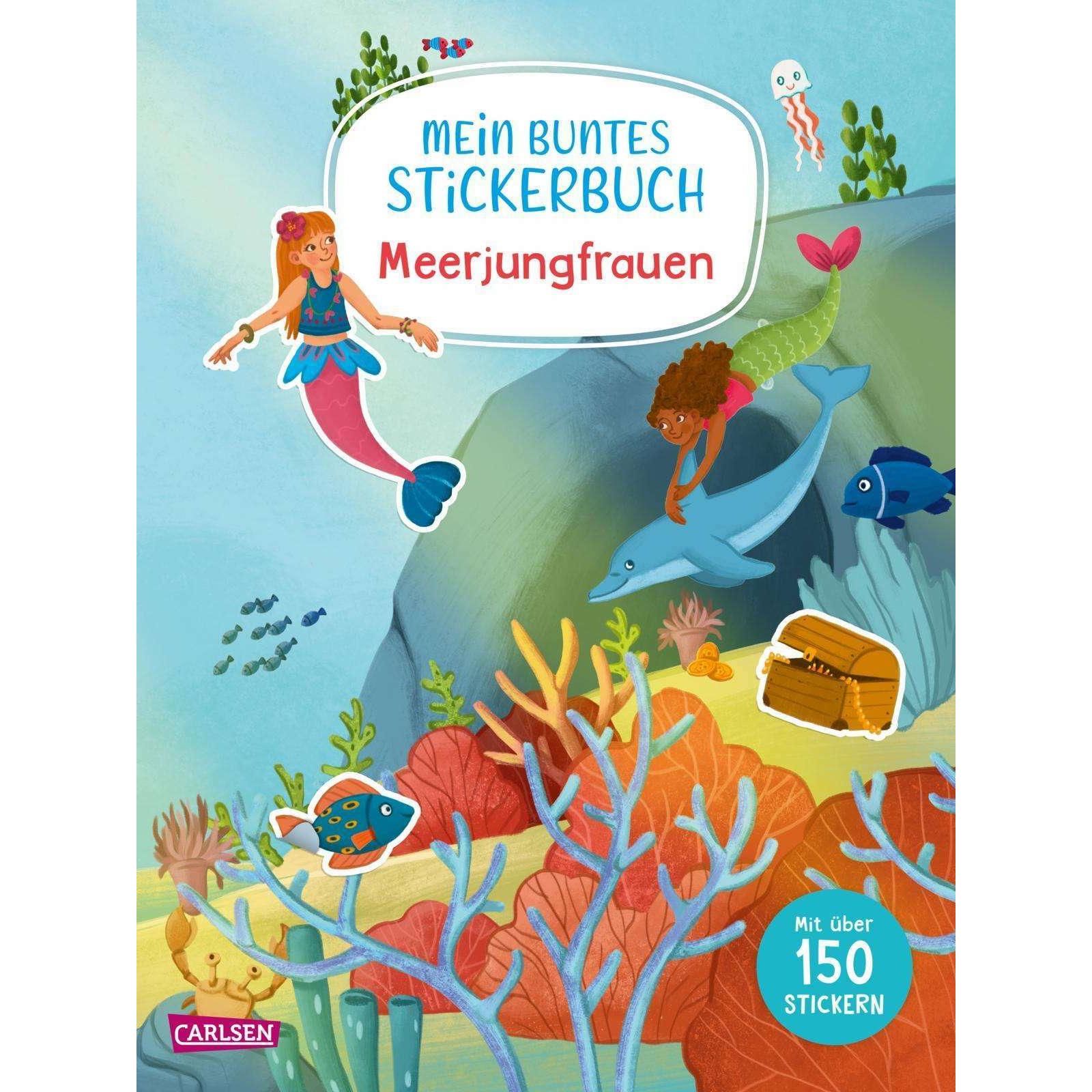 Thumbnail - Mein buntes Stickerbuch: Meerjungfrauen, Kinderbücher von Laura Leintz, Meike Teichmann