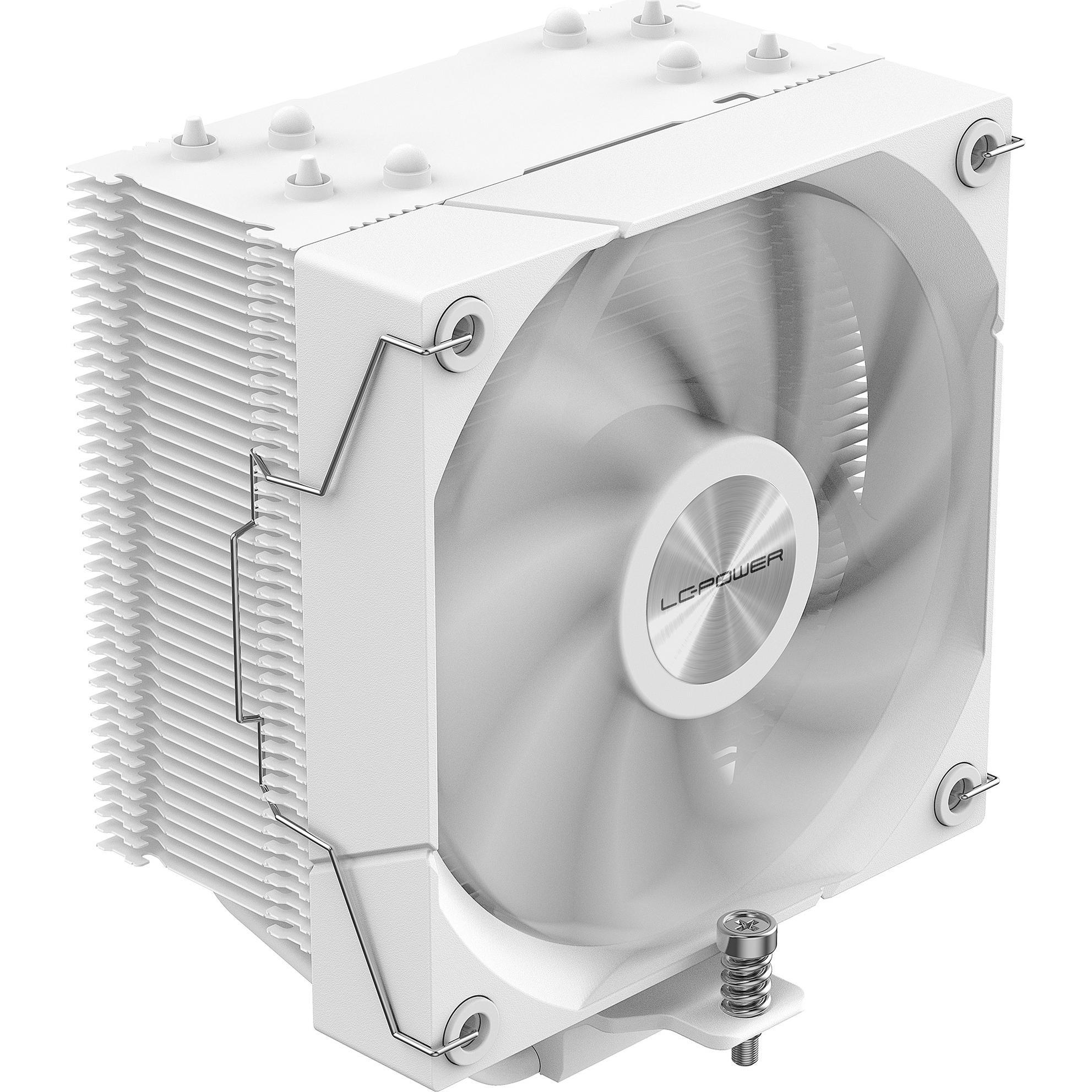LC-Power LC POWER CPU-Kühler LC-CC-120-W4 Weiss, Kühlungstyp (153 mm), Dissipatore CPU, Bianco