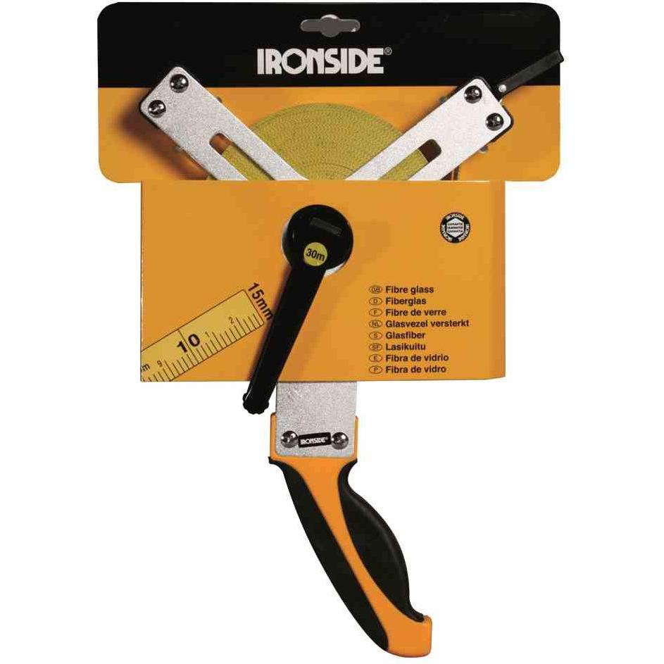 Ironside, Längenmesswerkzeug, Massband offen 30 m x 15 mm aus Glasfaser, 1 Stück, 150229 (M)