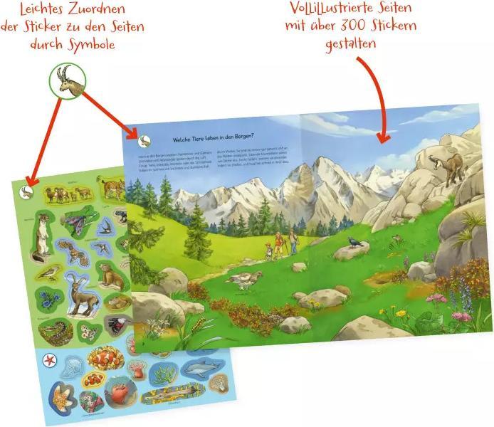 Actual product image Ravensburger Sticker booklet animals of the world