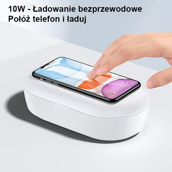 Image du produit Usams Sterylizator UV z ład. indukcyjną 10W biały/white ZB138XDJ01 (US-ZB138)