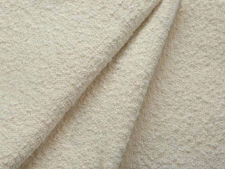 Actual product image Cosmopolitan Design Boucle Pouf, "Vienna", 1 Seat, Beige, 93x73x43 Made in Europe
