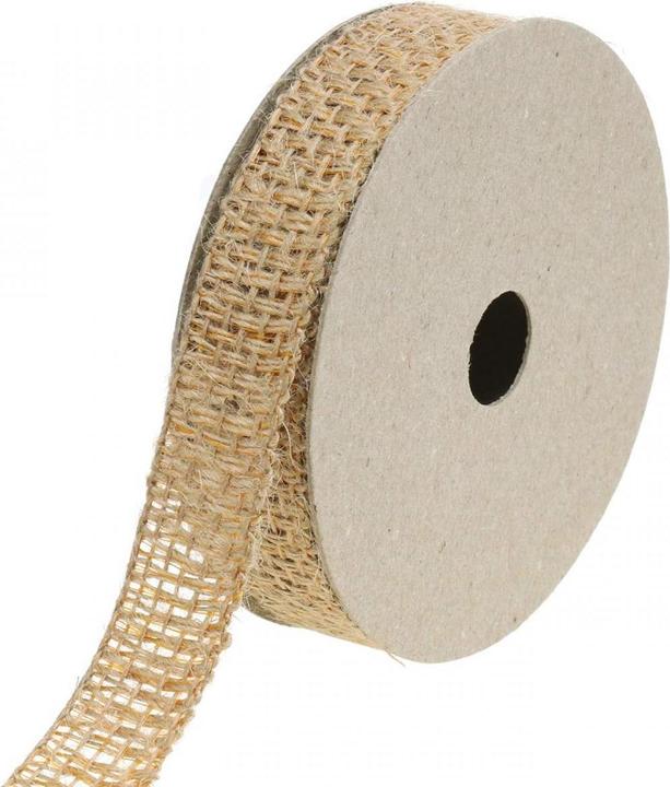 Immagine prodotto Mabella Dekoband aus in und Natur mit goldgelben Akzenten