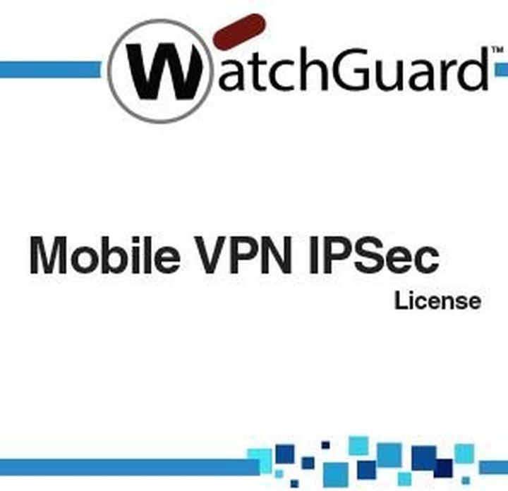 Immagine prodotto Watchguard Dispositivo mobile VPN IPSec - Licenza - 20 utenti - per XTM Serie 2, Serie 5, Serie 8, Serie 8... (20 Dispositivi)